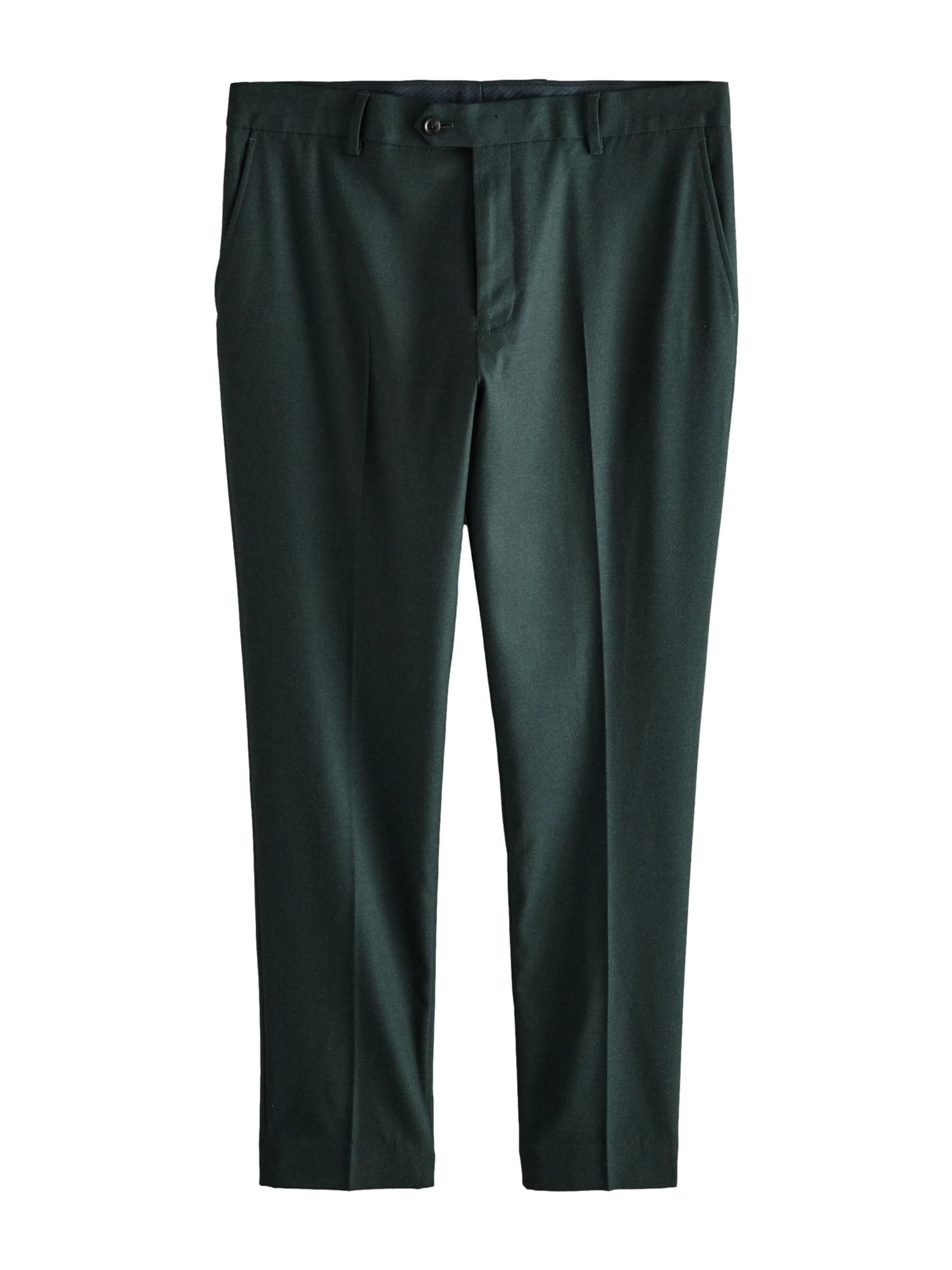 Next Брюки Slim fit со складками в цвете Fir