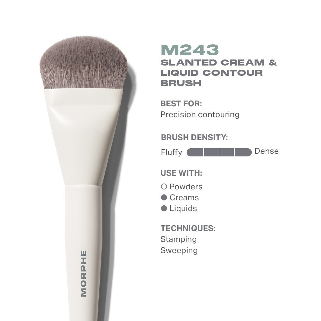 Кисть для лица m243 contour brush Morphe, количество 1 шт. — фото 3