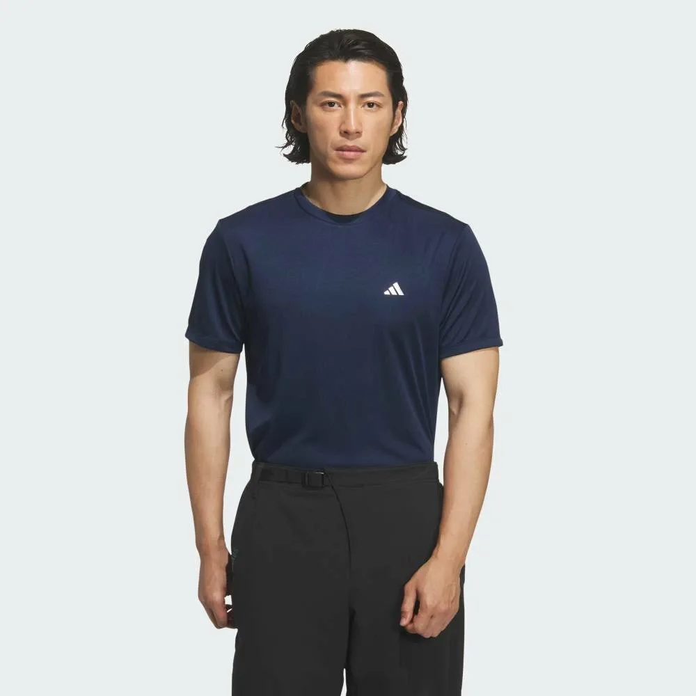 Футболка с круглым вырезом и коротким рукавом Adidas, blue
