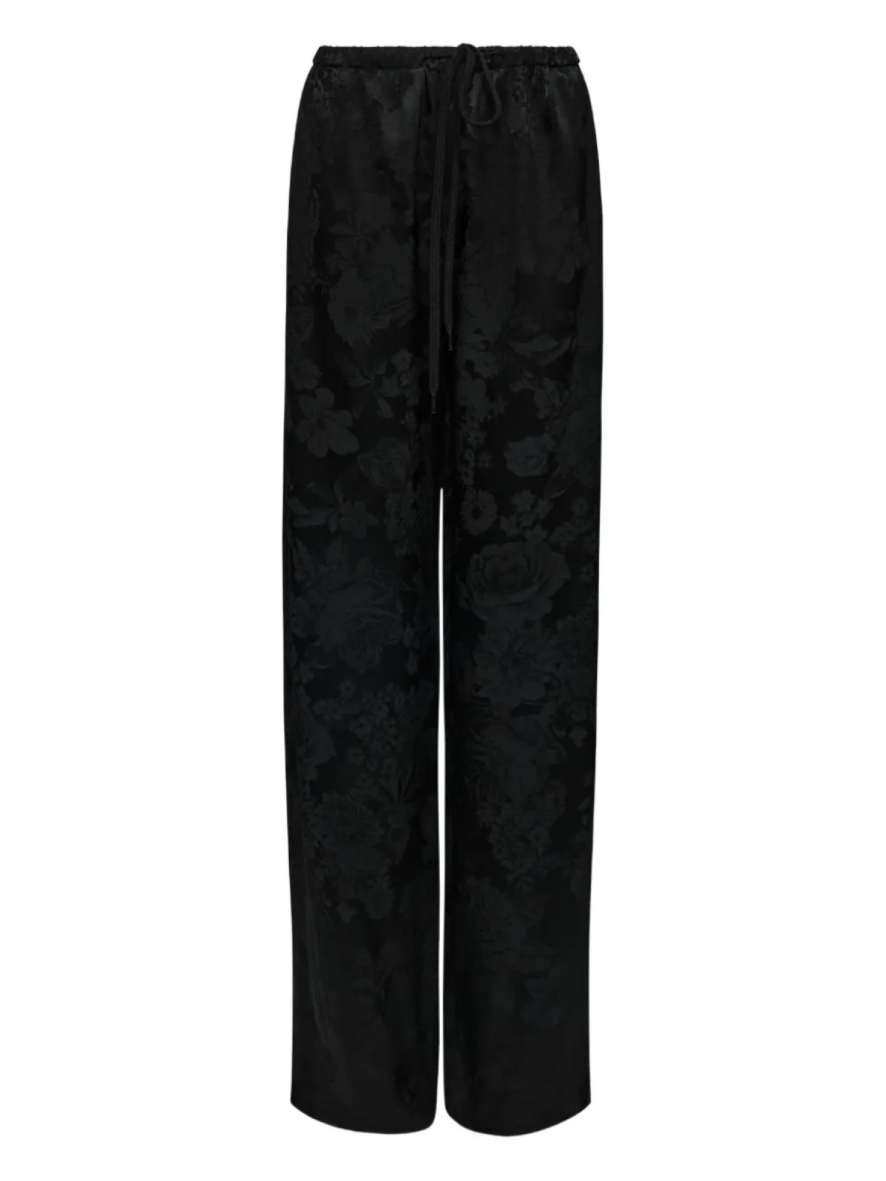 

Брюки с цветочным жаккардом MM6 Maison Margiela, черный