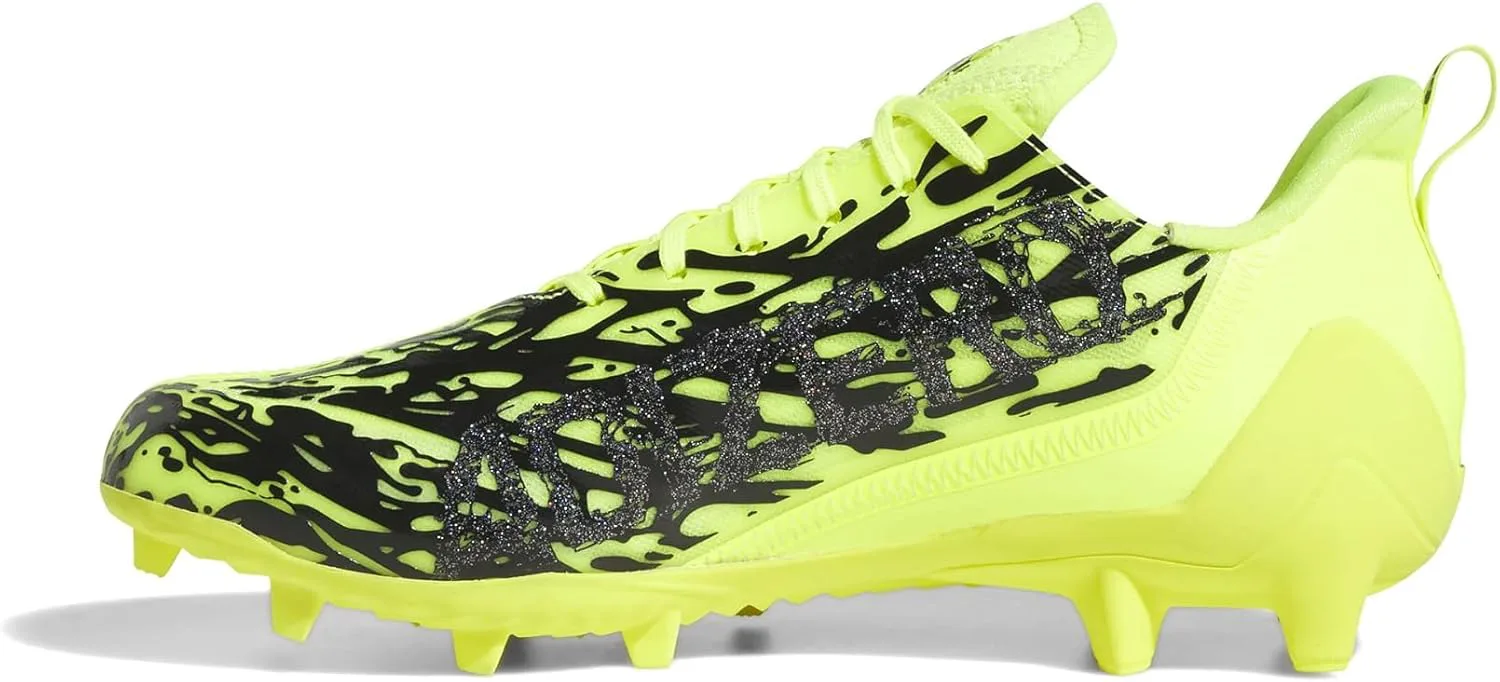 Футбольные бутсы Adidas Adizero для мужчин, желтый/черный — фото 4