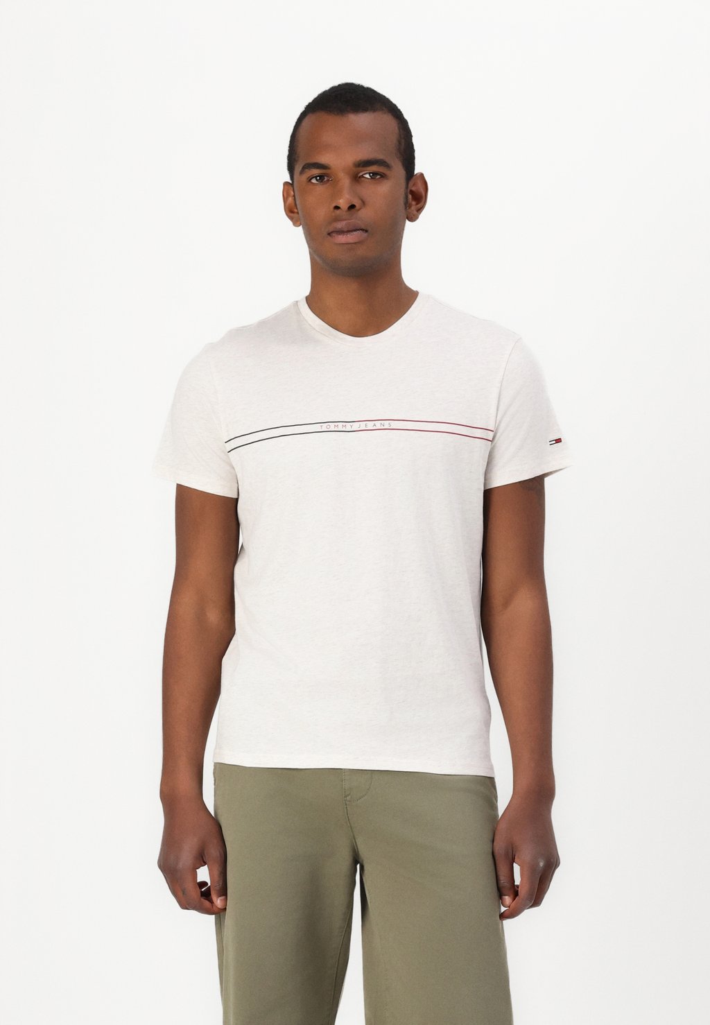 

Футболка с принтом SLIM ENTRY GRAPHIC TEE Tommy Jeans, бежевый