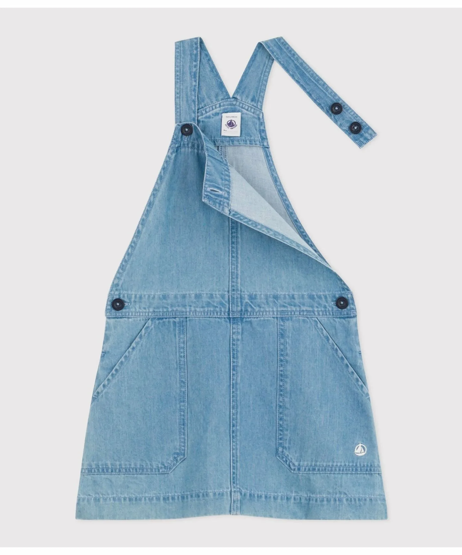 Джинсовая юбка-свитер PETIT BATEAU, Blue — фото 2