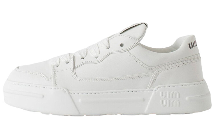Кроссовки Miu Miu Skateboarding Female Leather, белый