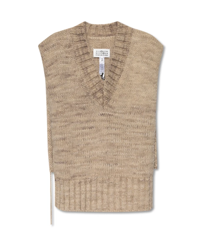 

Шерстяной жилет Maison Margiela, бежевый