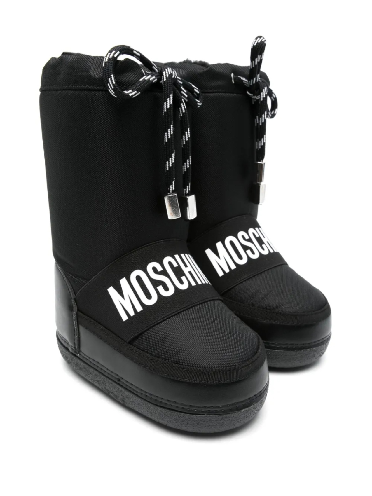 

Moschino Kids ботинки с логотипом, черный