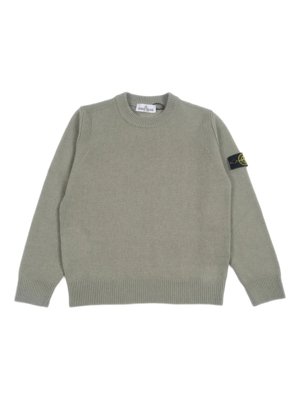 

Свитер с круглым вырезом Stone Island Junior, зеленый