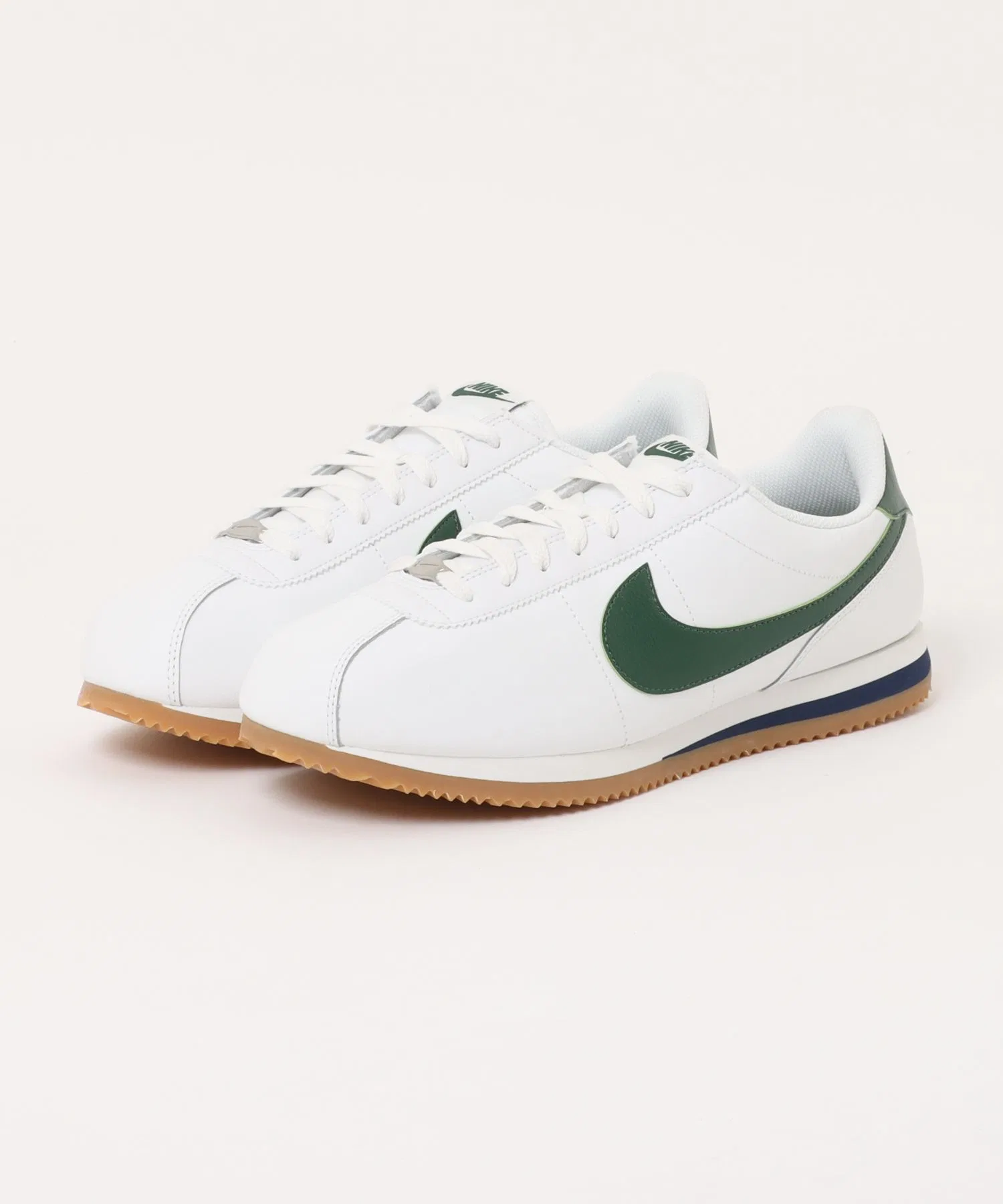 Мужские кроссовки NIKE CORTEZ из натуральной кожи белые