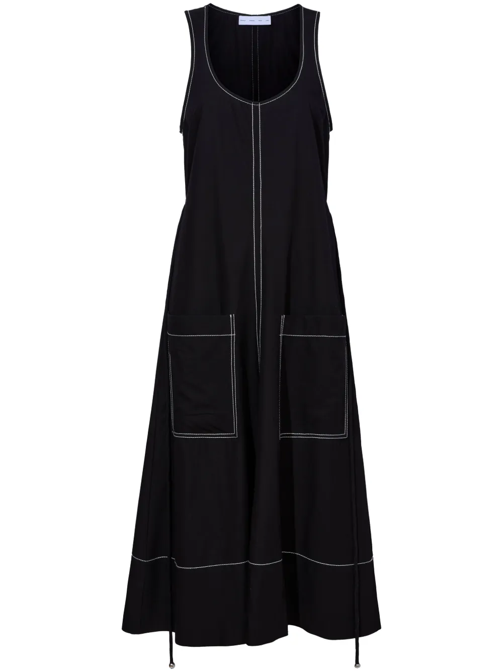 

Платье миди Lucy А-силуэта Proenza Schouler White Label, черный
