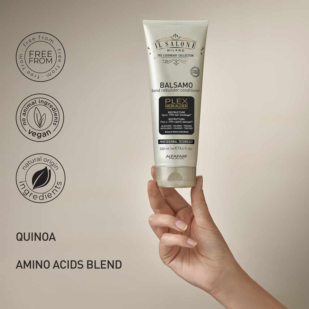 Il salone milano plex rebuilder Conditioner for bleached, coloured and chemical treated hair Alfaparf Milano, 250 мл — фото 3