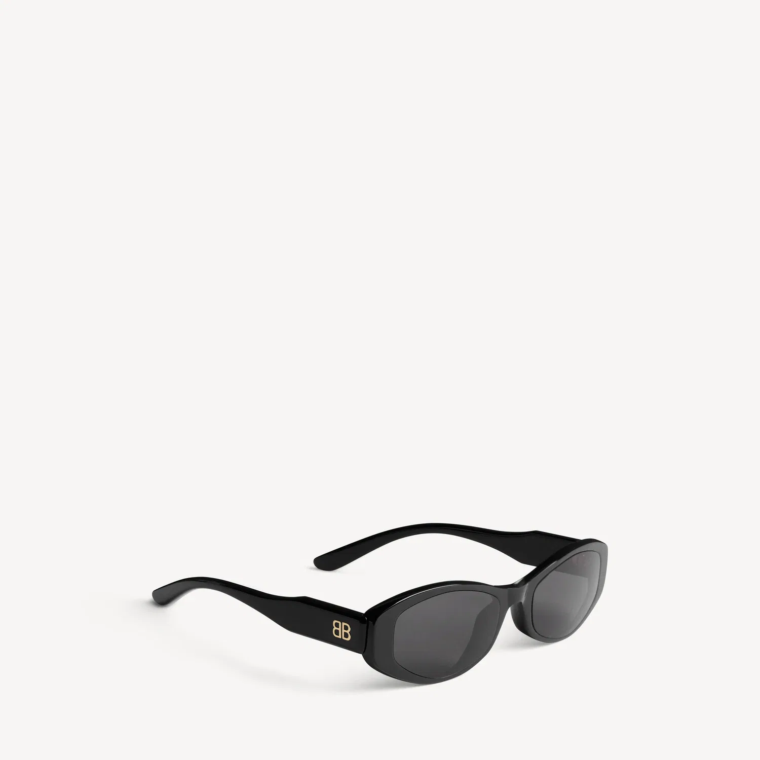 Женские солнцезащитные очки Nova Oval черного цвета BALENCIAGA, черный — фото 3
