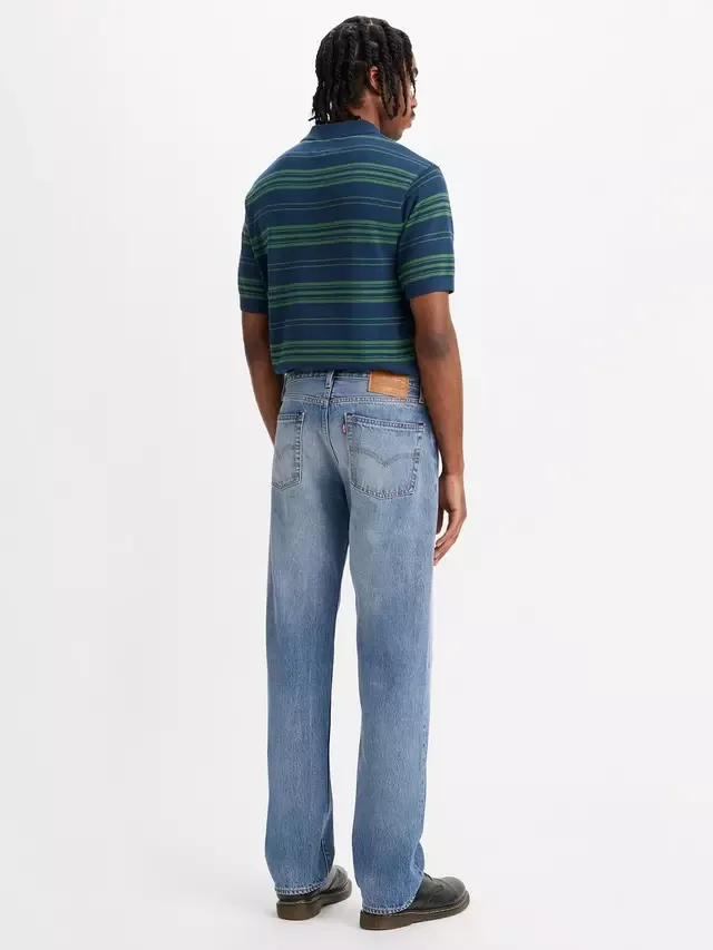 Джинсы 555 Cotton Relaxed Straight Slim Denim Jeans, цвет индиго, Champion Levi's — фото 3