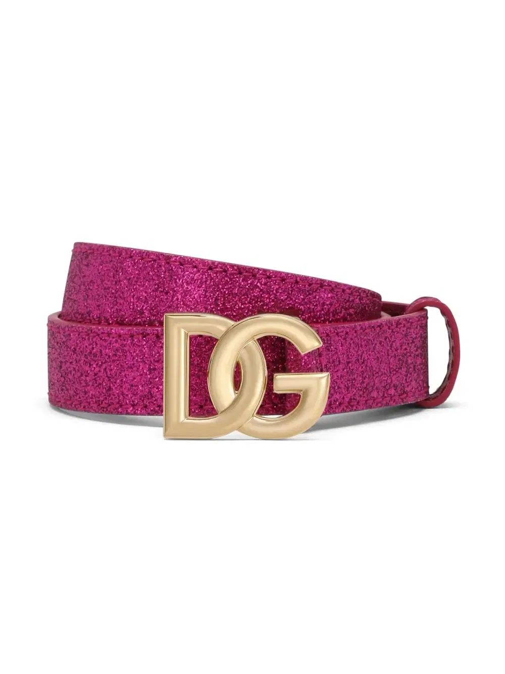 Ремень с пряжкой-логотипом Dolce & Gabbana Kids, черный