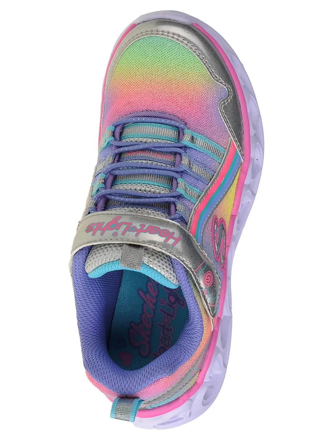 Кроссовки 'Heart Lights-Rainbow Lux' Skechers, Mixed Colors — фото 4