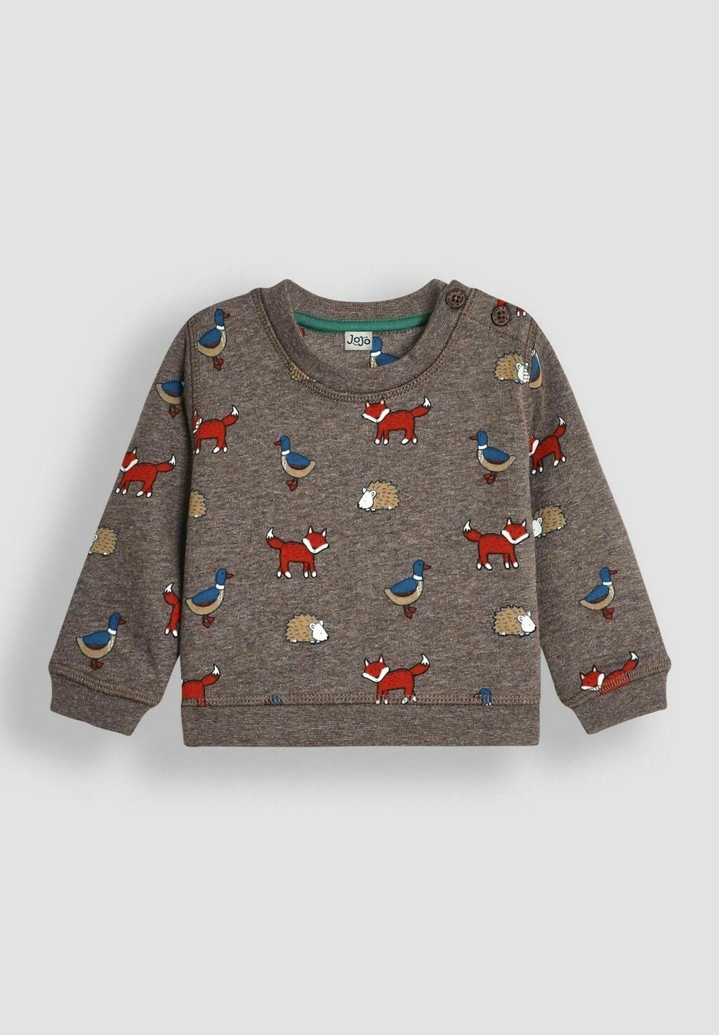 Спортивный костюм WOODLAND FRIENDS PRINT JOGGERS SET REGULAR FIT JoJo Maman Bébé, коричневый — фото 3