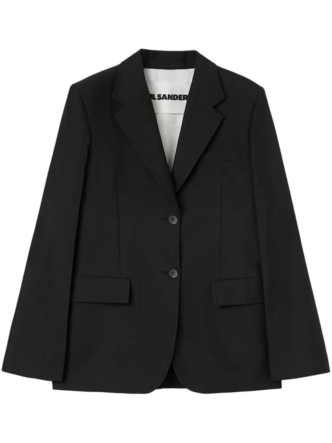 

Jil Sander однобортный пиджак, черный