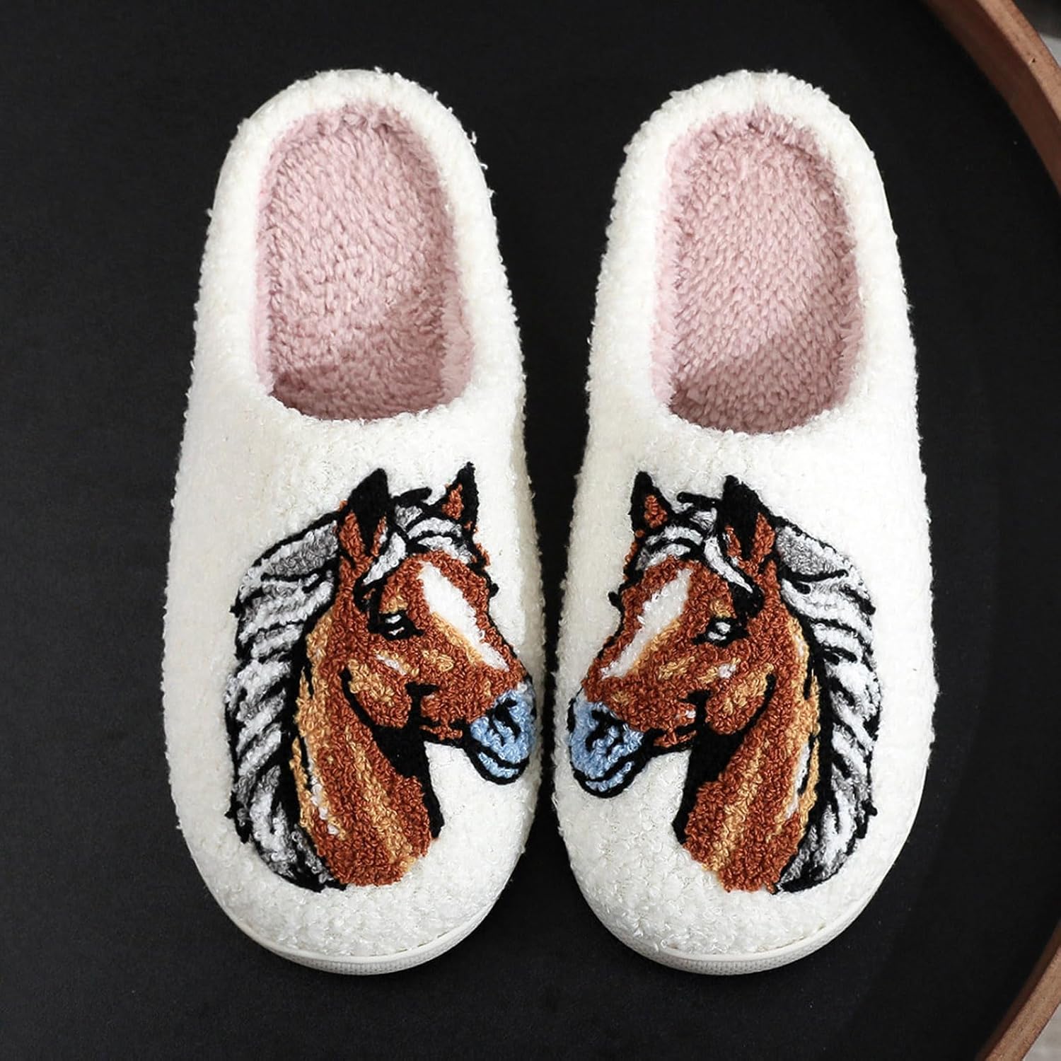 Тапочки JYSwoshoe с ворсом для женщин и мужчин, удобные домашние тапочки с памятью формы, мягкие плюшевые, теплые тапочки для дома и улицы, D 1 — фото 3
