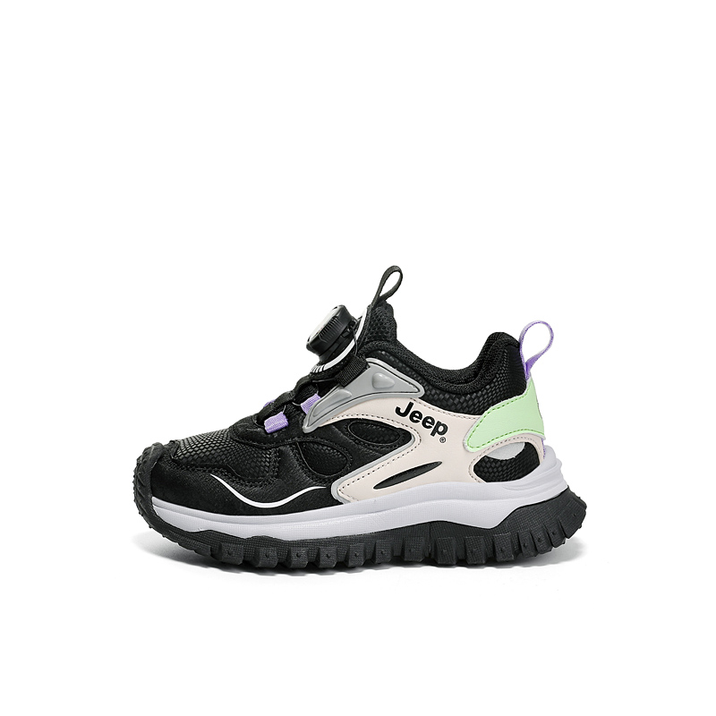 

Низкие детские повседневные кроссовки Black Purple Kids' Jeep