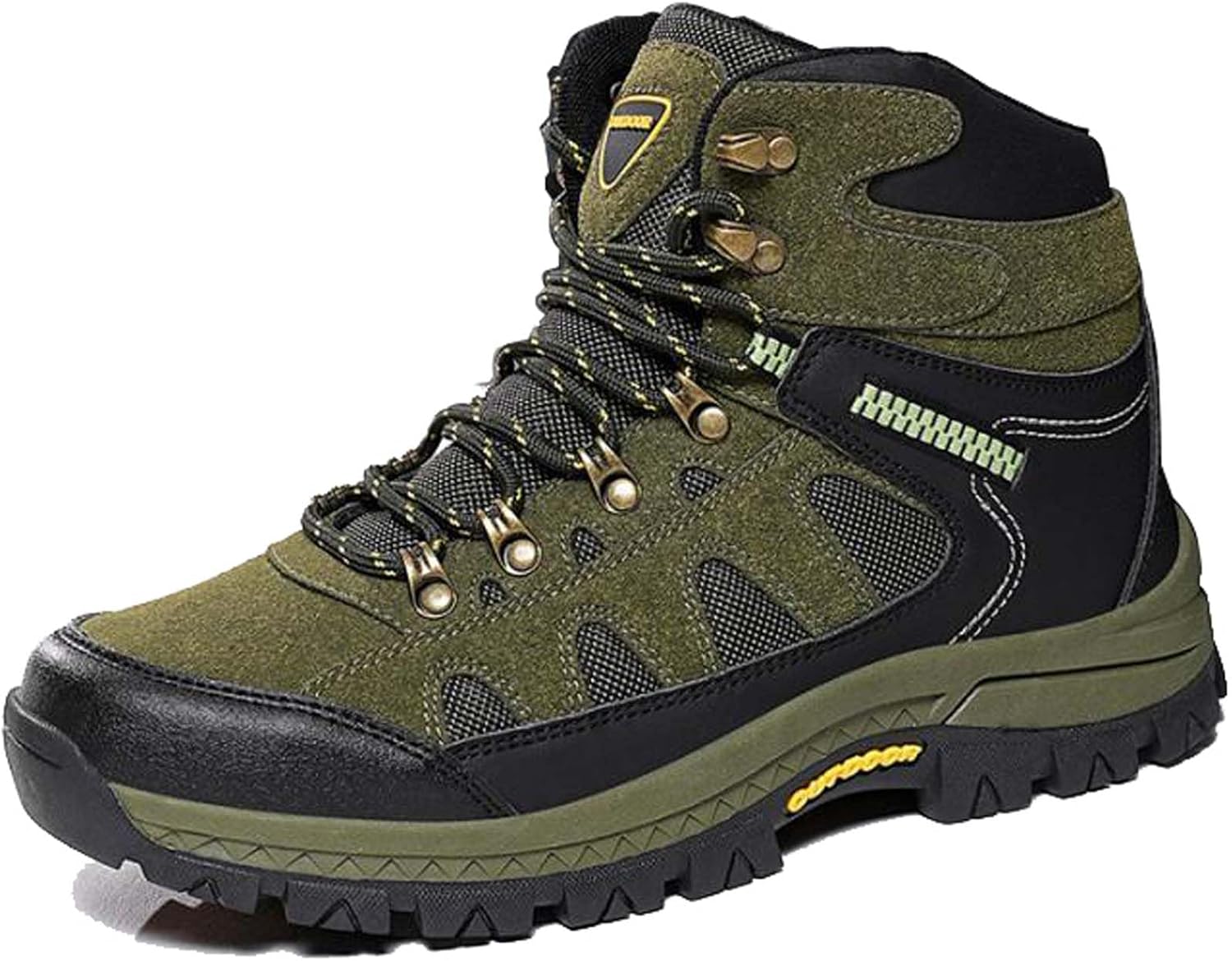 

Зимние и осенние высокие ботинки для альпинизма с противоскользящей подошвой. Спортивная обувь для прогулок. Доступны большие размеры Clolinde, зеленый