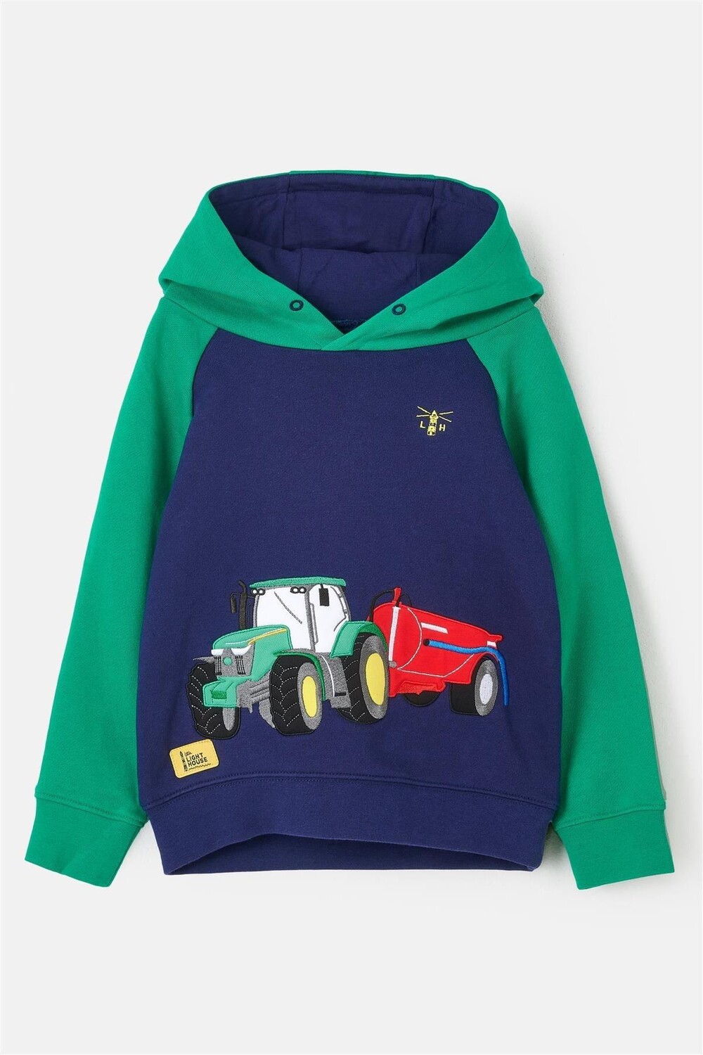 Толстовка с капюшоном Джека Коттона Lighthouse Clothing, зеленый — фото 3