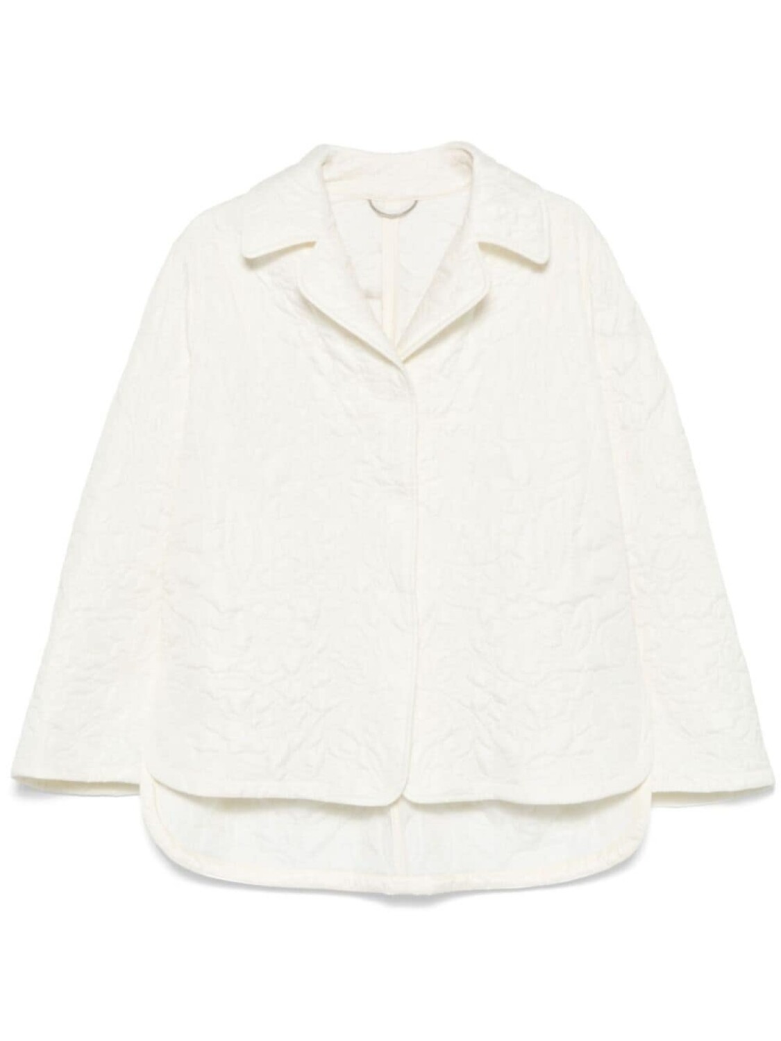 

Ermanno Scervino стеганая куртка с цветочным узором, белый