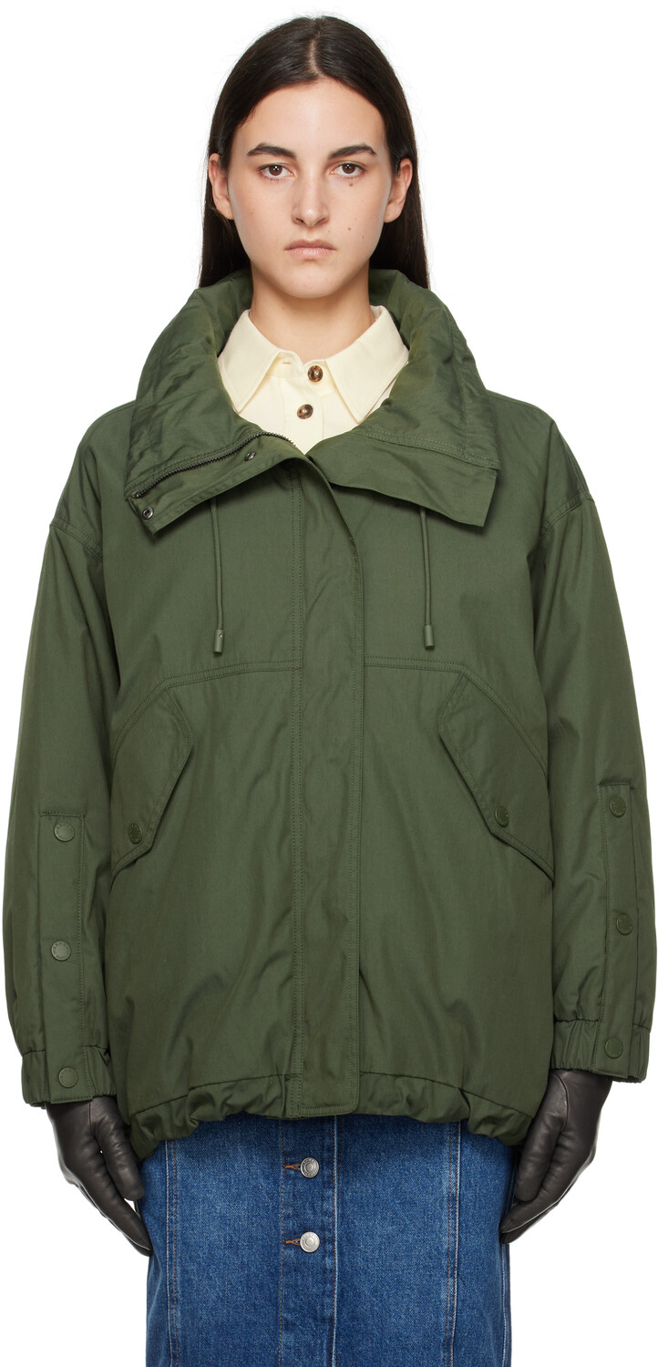

Двусторонний пуховик цвета хаки Ozieri Weekend Max Mara