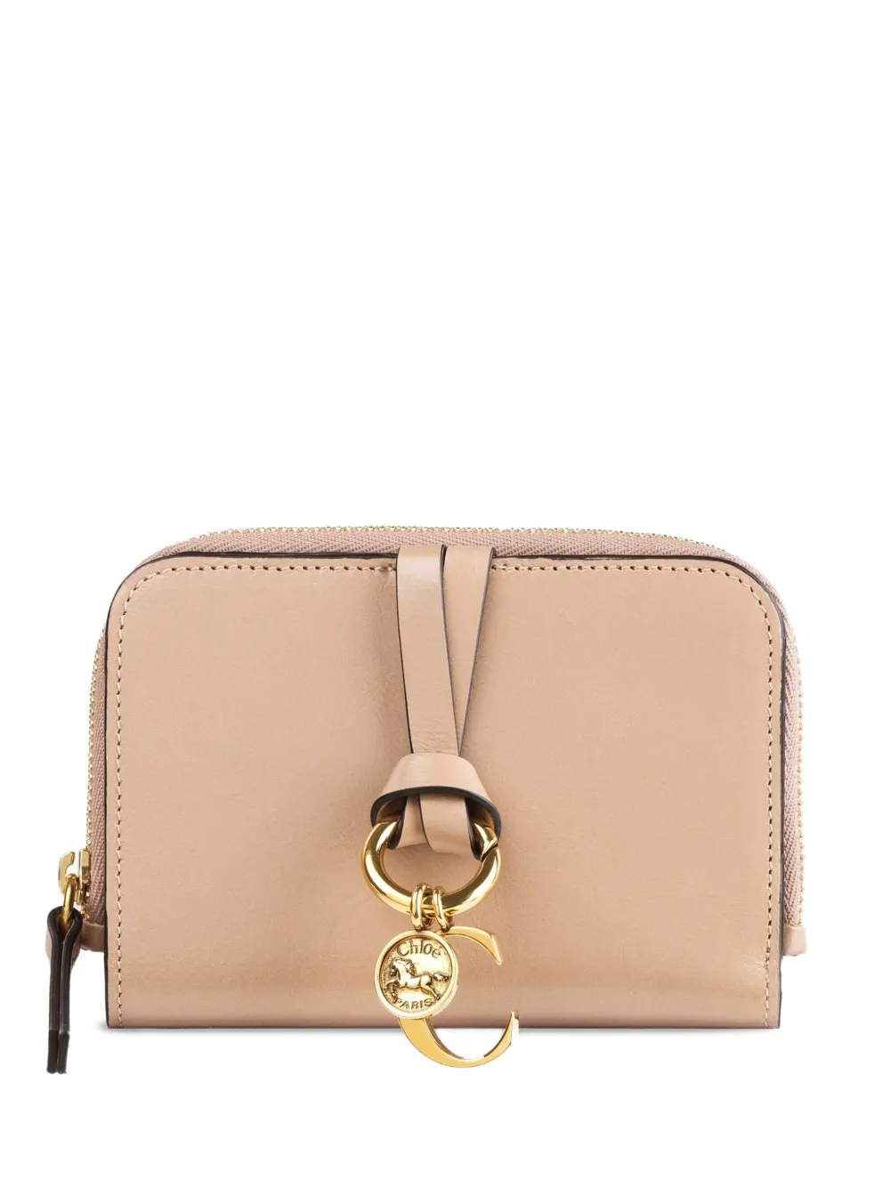 

Кожаный кошелек на молнии CHLOÉ, нейтральный
