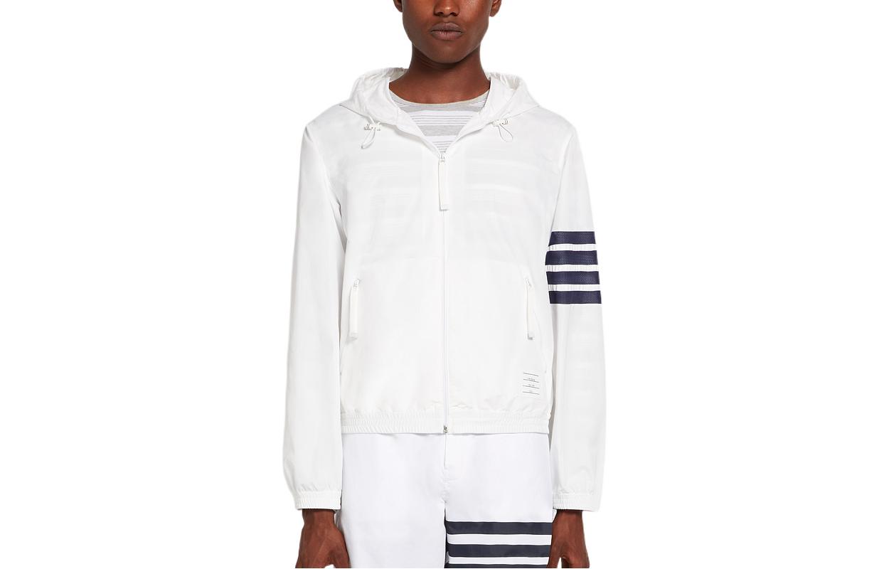 

Куртка мужская белая THOM BROWNE, Белый, Куртка мужская белая THOM BROWNE