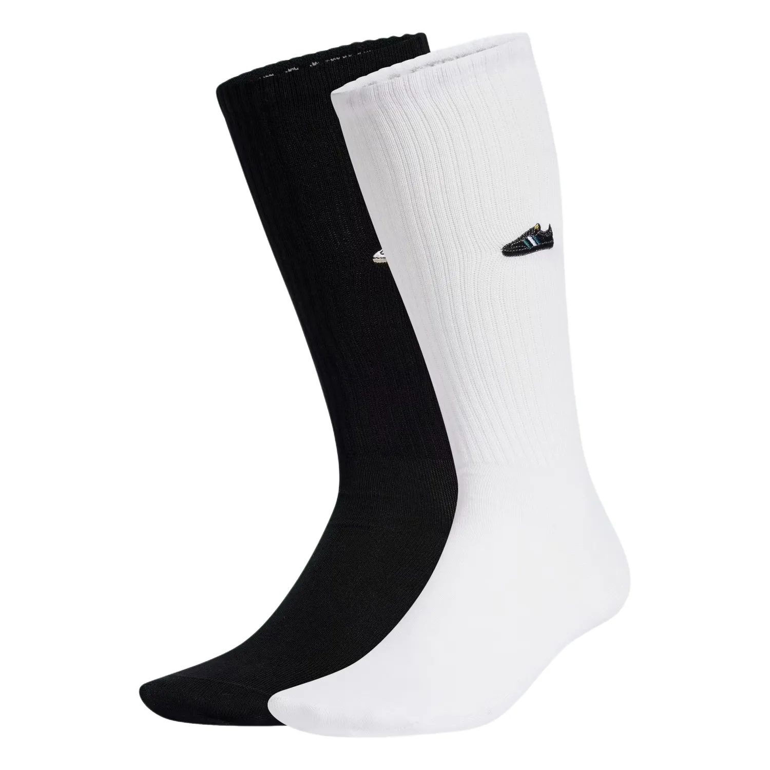 Носки Samba Crew, 2 пары Adidas Originals, 2 Pack (White/Black)