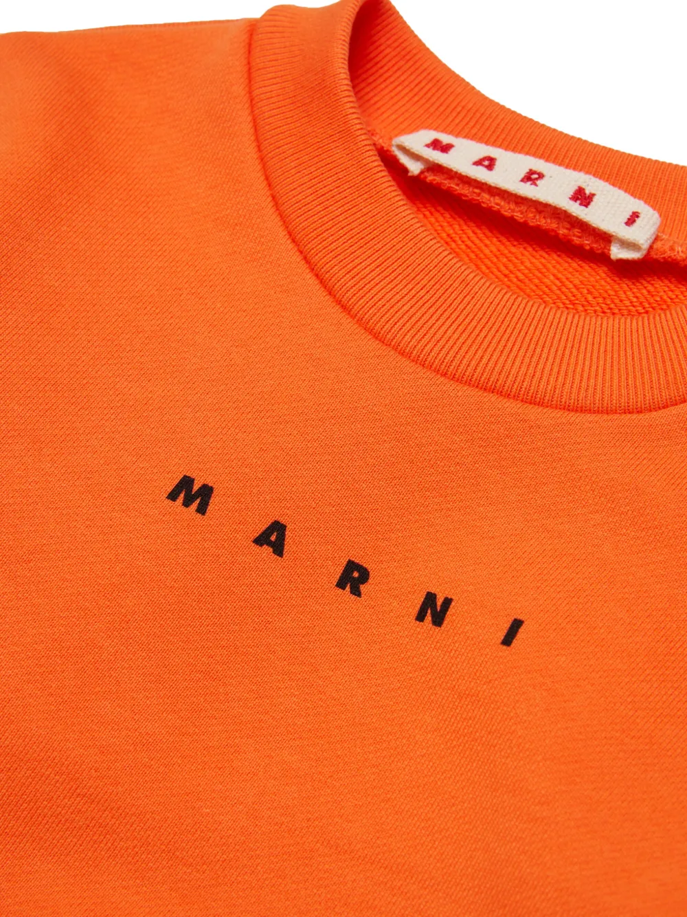 Джемпер с круглым вырезом Marni Kids, оранжевый — фото 4