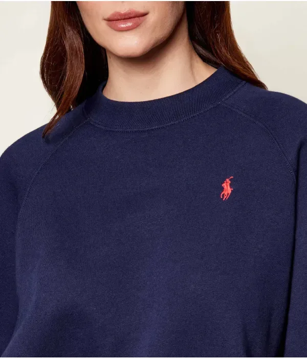 Толстовка oversize fit Polo Ralph Lauren, темно-синий — фото 4