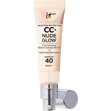 

IT Cosmetics Your Skin But Better CC+ и Nude Glow Легкая тональная основа со средним покрытием и сыворотка для сияния Яркий фарфор 1 г Moonvvin, Серый, IT Cosmetics Your Skin But Better CC+ и Nude Glow Легкая тональная основа со средним покрытием и сыворо