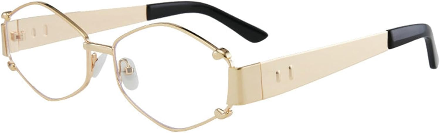 

Willochra Модные шестиугольные солнцезащитные очки для женщин в стиле ретро с золотистой металлической геометрической оправой, солнцезащитные очки с защитой от УФ-излучения UV400, многоугольные очки, C6