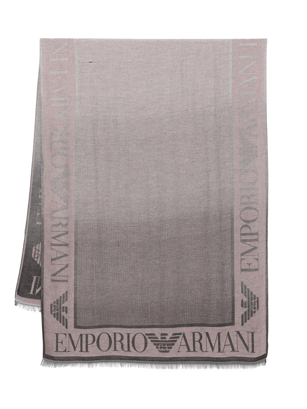 

Шарф с жаккардовым логотипом EMPORIO ARMANI, розовый