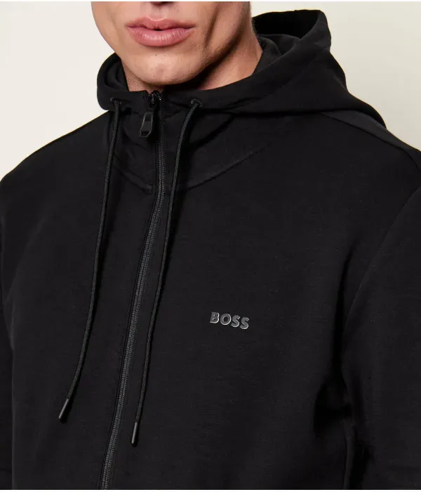 Обвисшая толстовка regular fit Boss Green, черный — фото 4