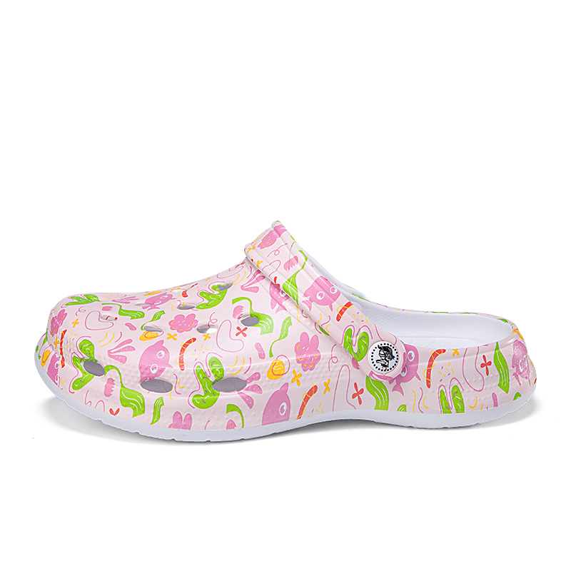

King Jinmai Клоги унисекс красные розовые зеленые, цвет Red Pink Green