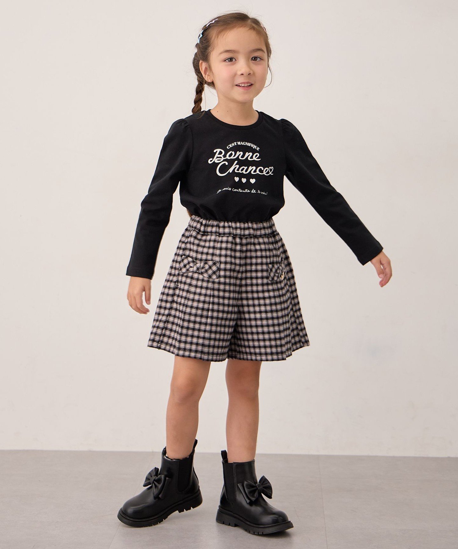 Футболка с длинным рукавом 7days Print Any Kids, Black x Logo [005] — фото 2