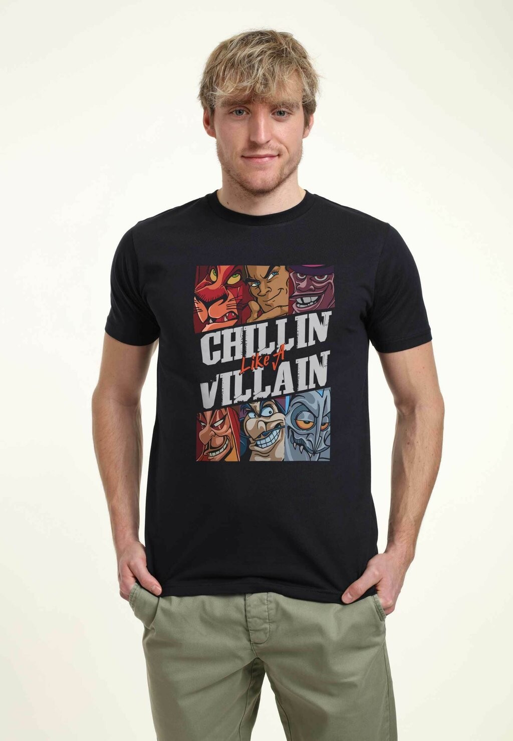 

Футболка с принтом DISNEY VILLAINS VILLAINS CHILLS UNISEX Disney, темно-синий