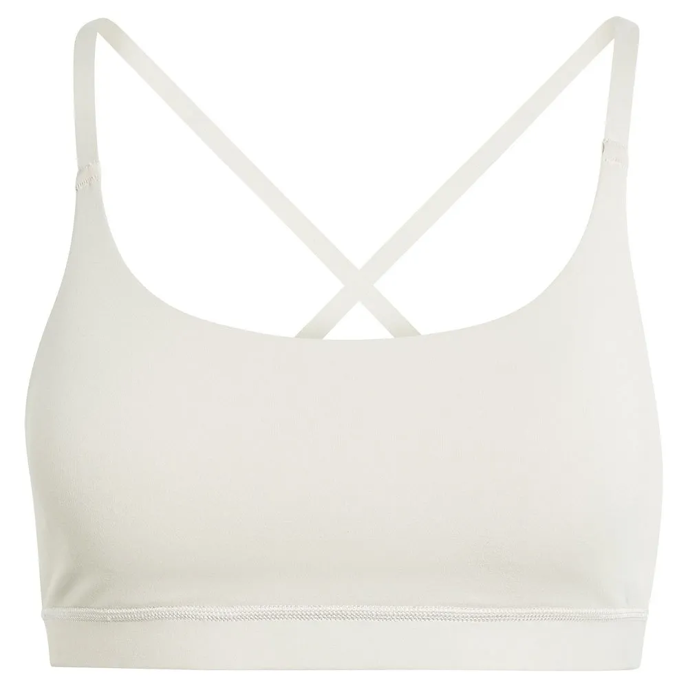 Спортивный бюстгальтер adidas All Me Low Impact, бежевый — фото 3