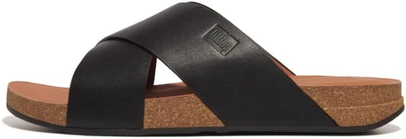 Мужские кожаные сандалии-шлепанцы Fitflop Iqushion, Black