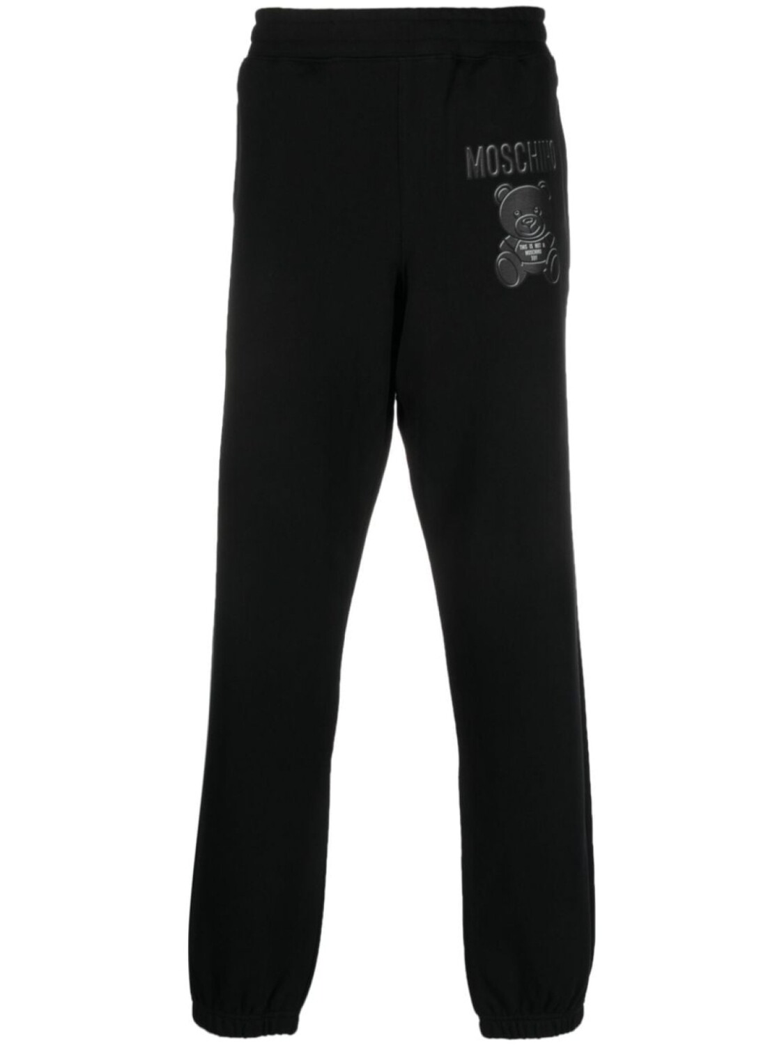 

Moschino спортивные брюки из органического хлопка с логотипом, черный