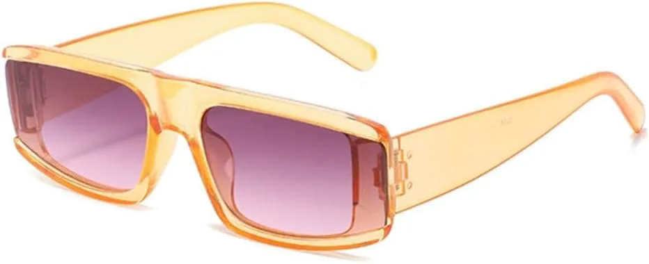 

Солнцезащитные очки MUTYNE черного прямоугольного квадратного кроя в стиле ретро для женщин, в стиле стимпанк, винтажные очки для отдыха и пляжа, Yellow Pink