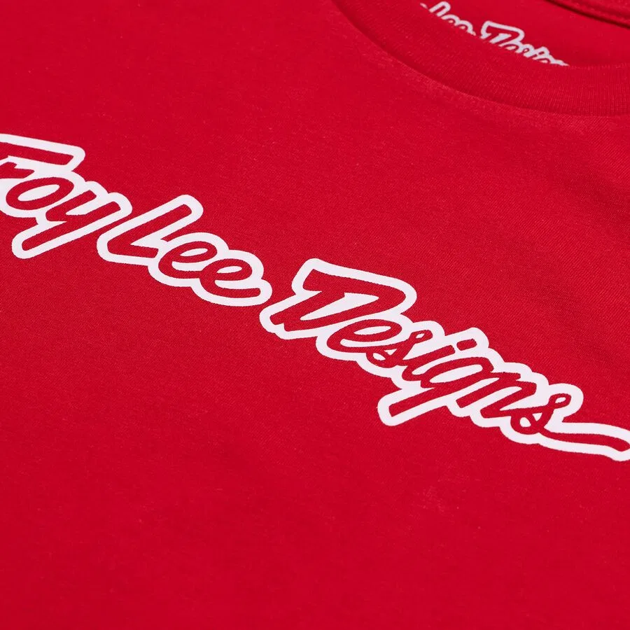Фирменная футболка для молодежи 2025 года Troy Lee Designs, Team Red — фото 3