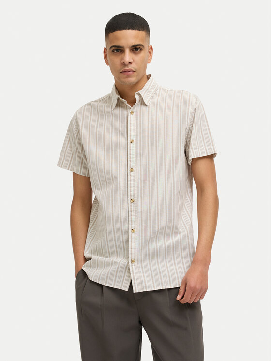 

Рубашка удобного кроя Joshua 12269135 Jack&Jones, бежевый