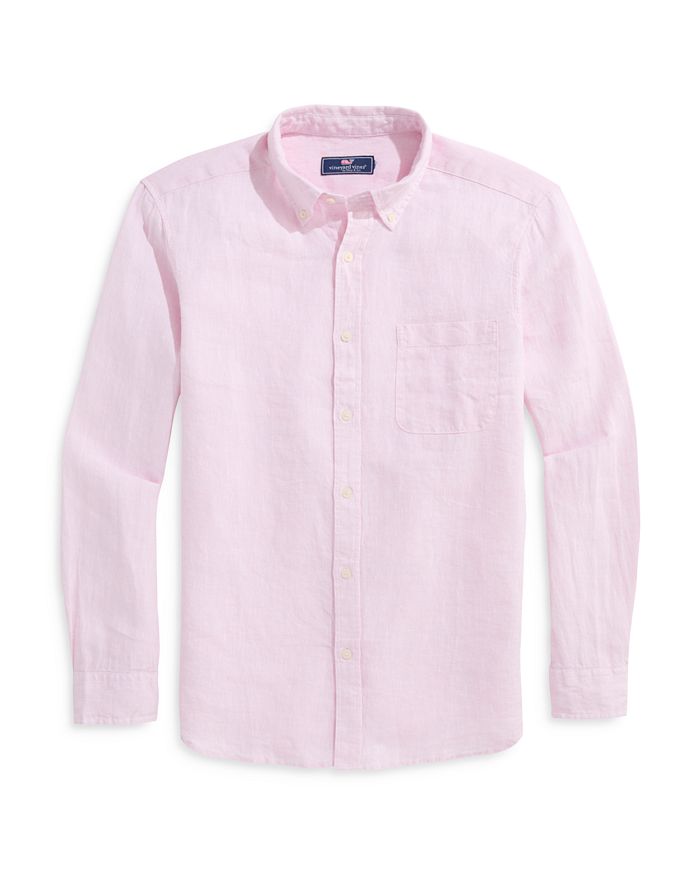 

Сорочка из льна Surfside Regular Fit с пуговицами Vineyard Vines, розовый