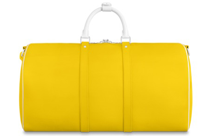 Keepall Bandouliere с ацетатной цепью 55 Монограмма Желтый LOUIS VUITTON — фото 3
