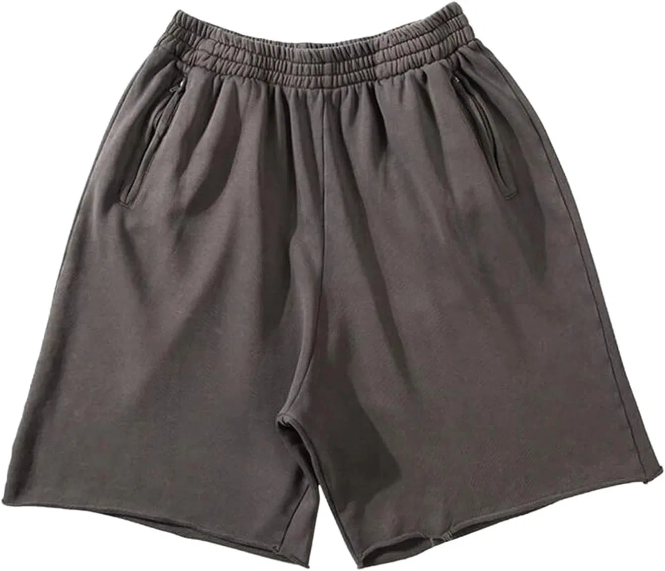 Шорты спортивные с карманами, Cotton, Dark Grey