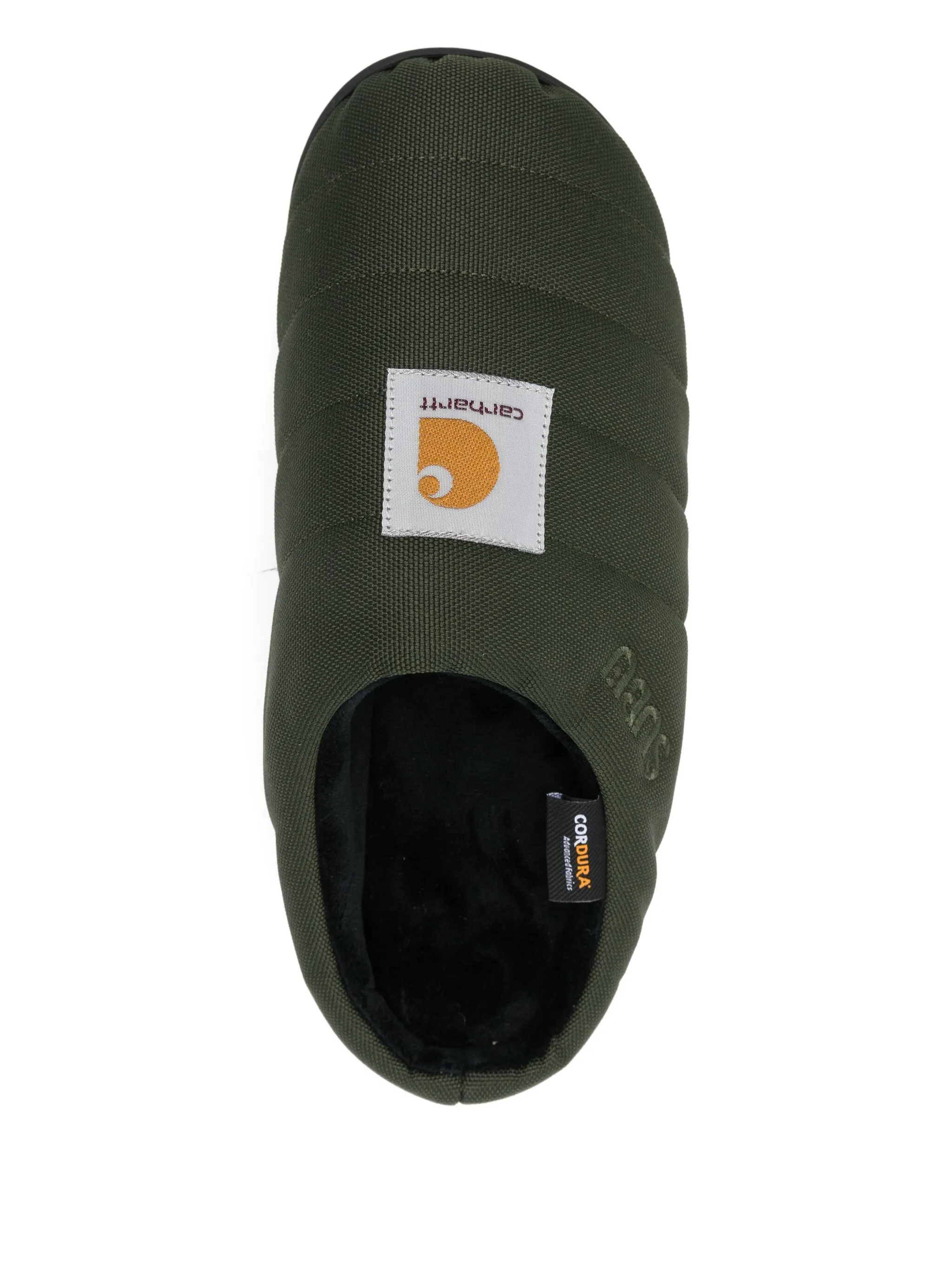 Слиперы с логотипом из коллаборации с Subu Carhartt Wip, зеленый — фото 4
