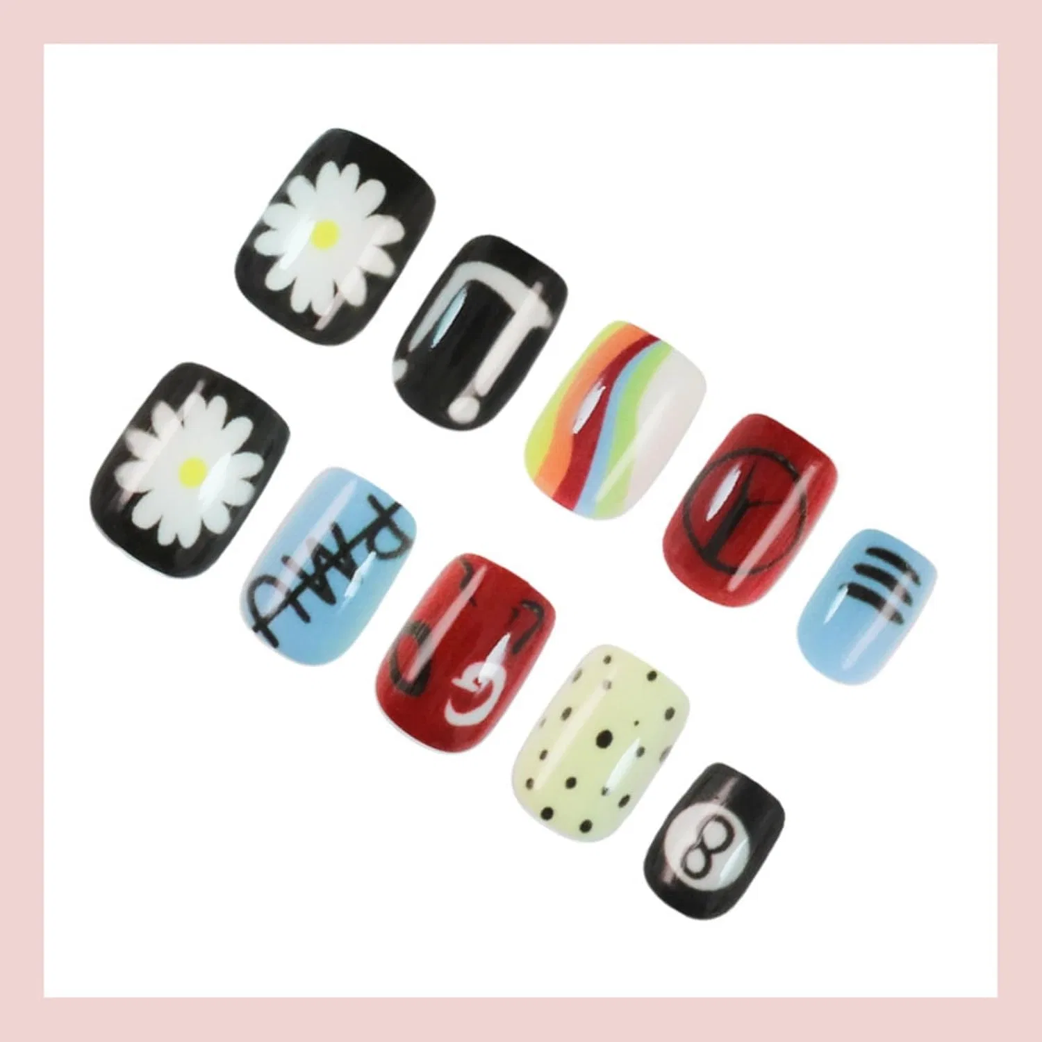 Накладные ногти для мужчин «INS KPOP Cool» от Colourful Acsewater, 005 — фото 3