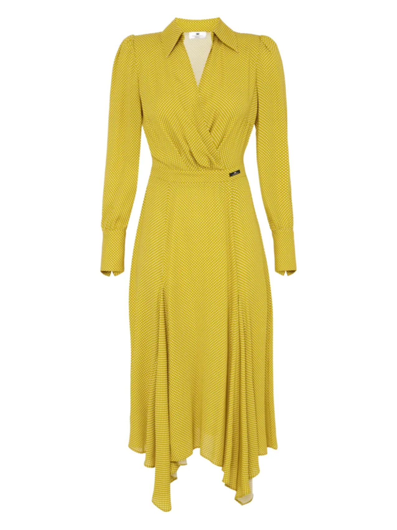 

Платье в горошек Elisabetta Franchi, желтый